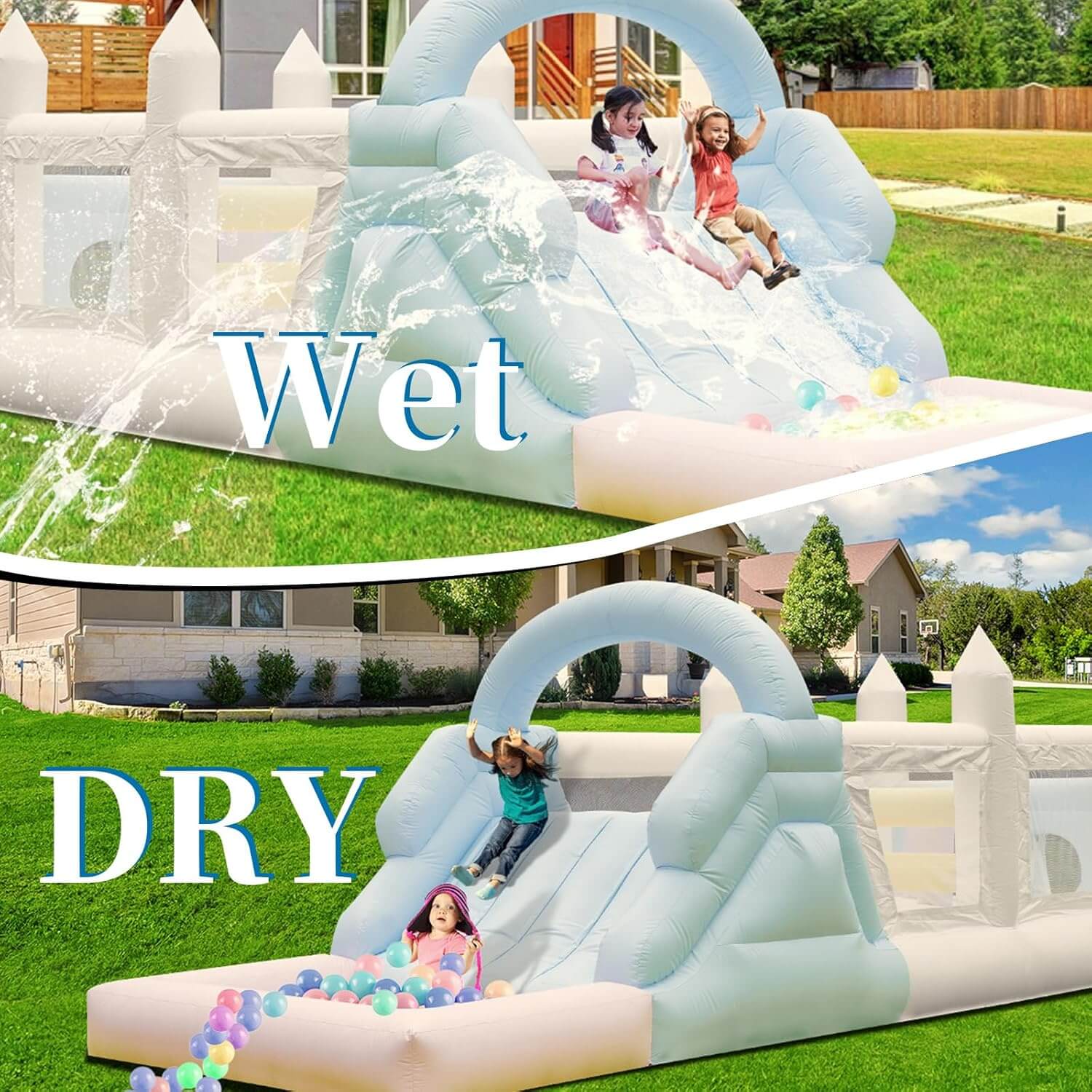 25FT Inflatable Obstacle Course Bounce House for Kids Adults with Blower Bouncinlife