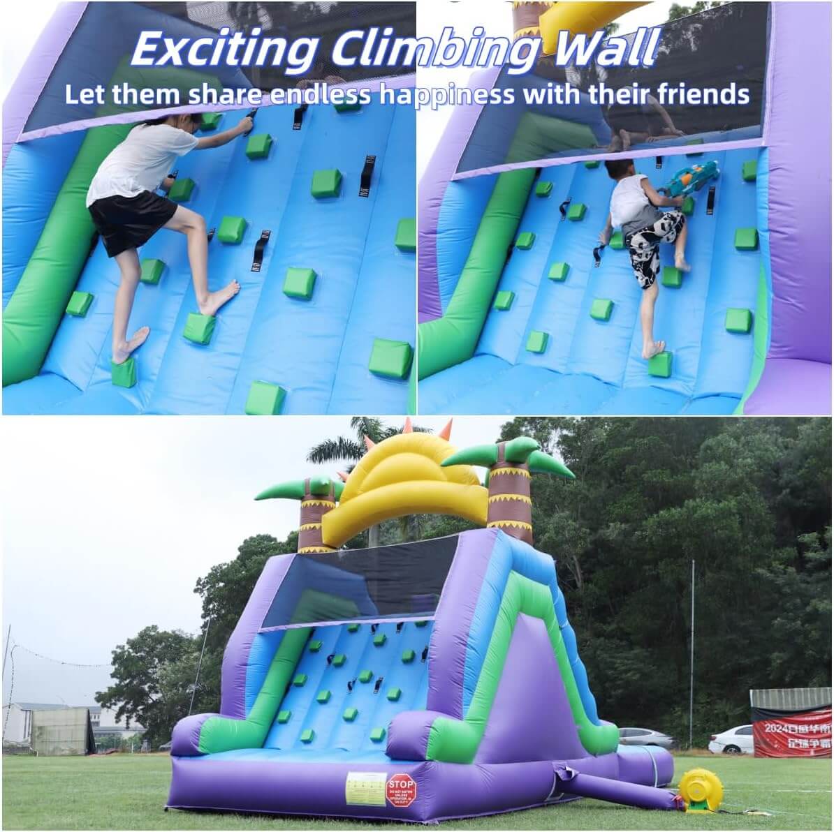 26FT Commercial Grade Water Slide for Kids Adults Heavy Duty PVC Dual Water Slide with Splash Pool Bouncinlife