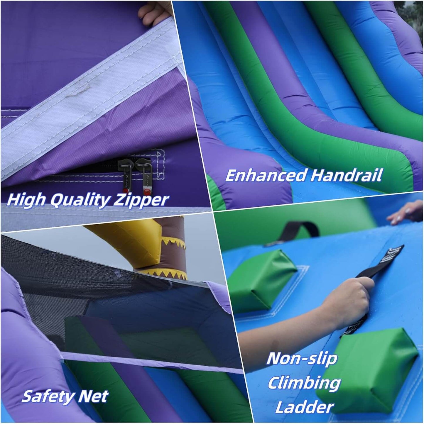 26FT Commercial Grade Water Slide for Kids Adults Heavy Duty PVC Dual Water Slide with Splash Pool Bouncinlife