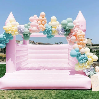 Pink bounce house