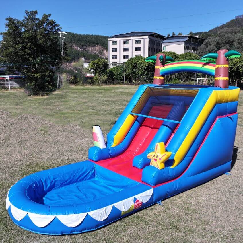 21ft Commercial Inflatable Slide Pool Bouncy Slide with Blower for Kids Bouncinlife