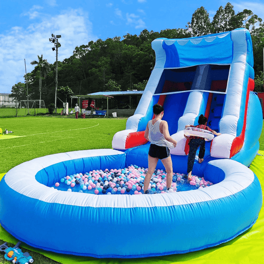 Bouncinlife 24ft Commercial Wave Water Slide with Blower Bouncinlife