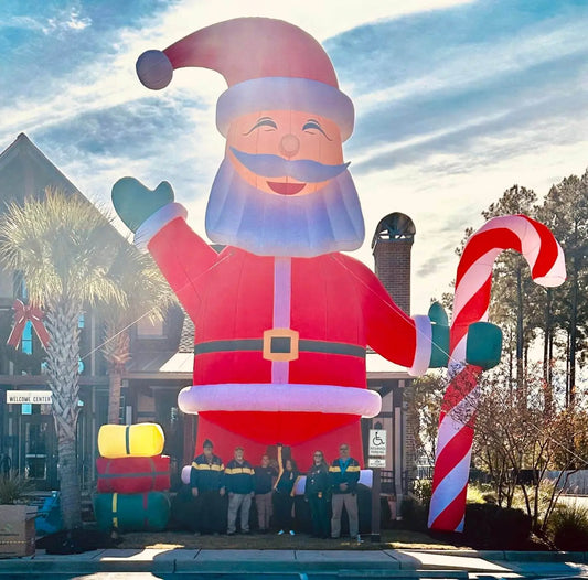 26 / 33ft Inflatable Santa Claus Giant Christmas Inflatable Decoration 2 Size Available Bouncinlife