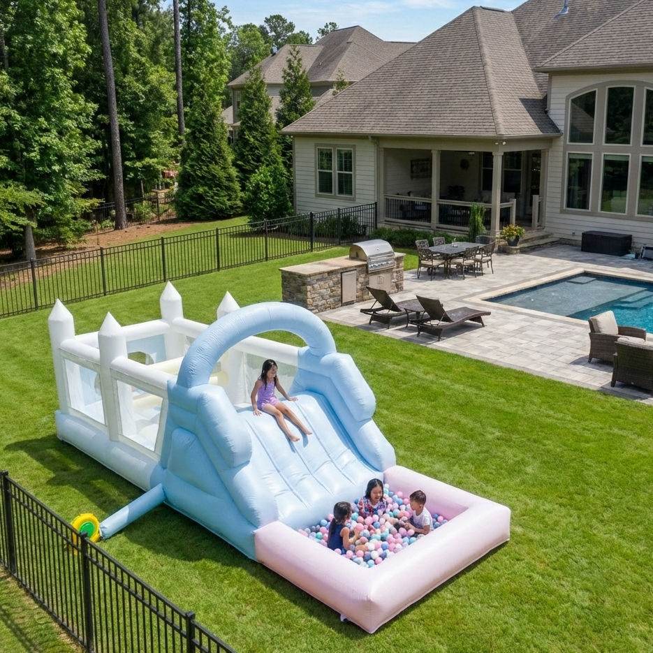 25FT Inflatable Obstacle Course Bounce House for Kids Adults with Blower Bouncinlife