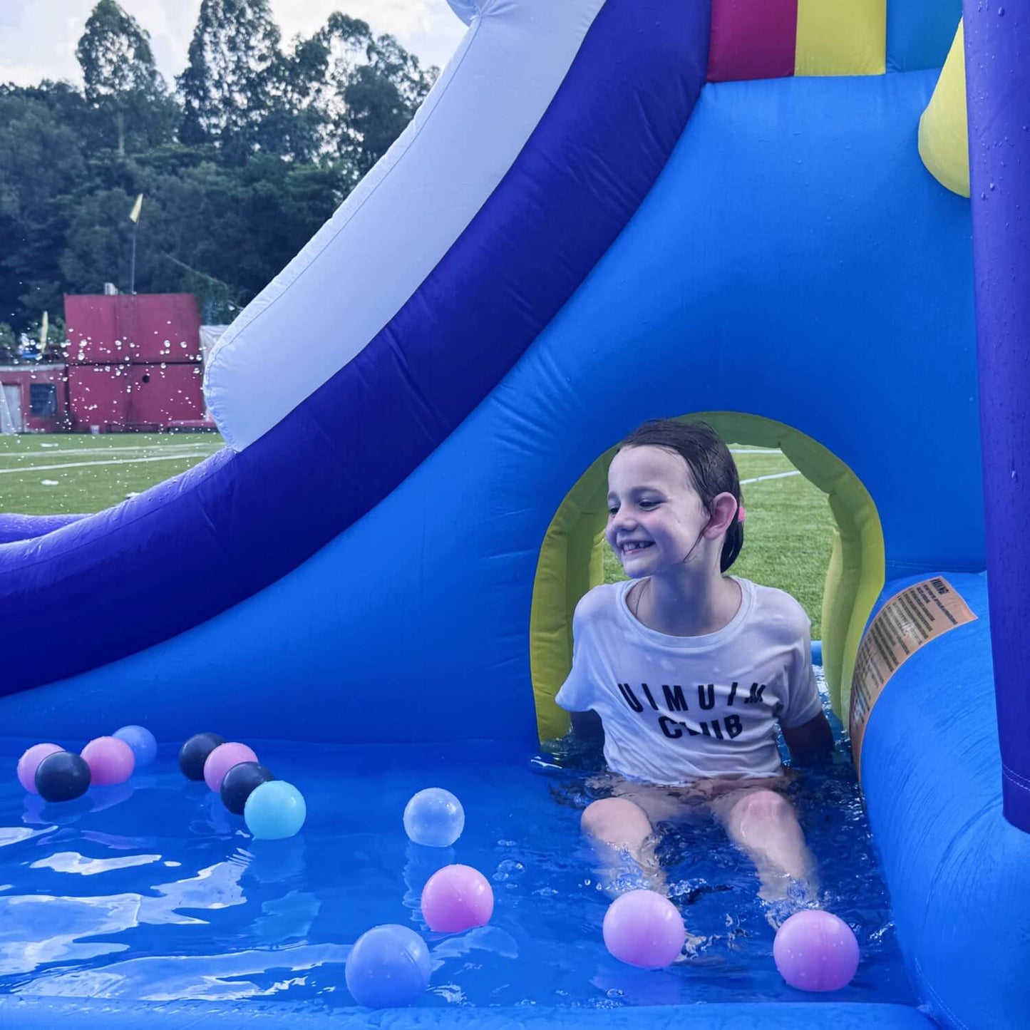 Bouncinlife 16ft Inflatable Water Slide Splash Pool Combo Play House for Kids Bouncinlife