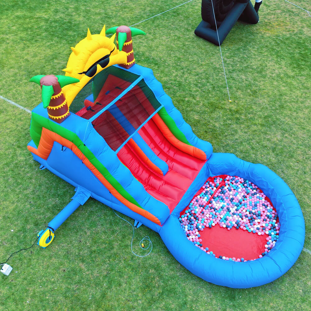 23FT Commercial Dual Water Slide for Kids Adults Heavy Duty Dual Water Slide with Pool Bouncinlife