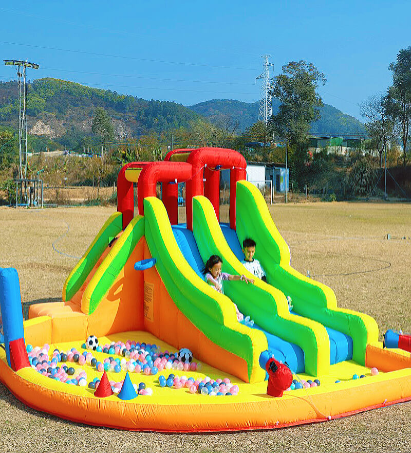 15ft Inflatable Bounce House with Dual Slide Wet Dry Pool for Kids Bouncinlife