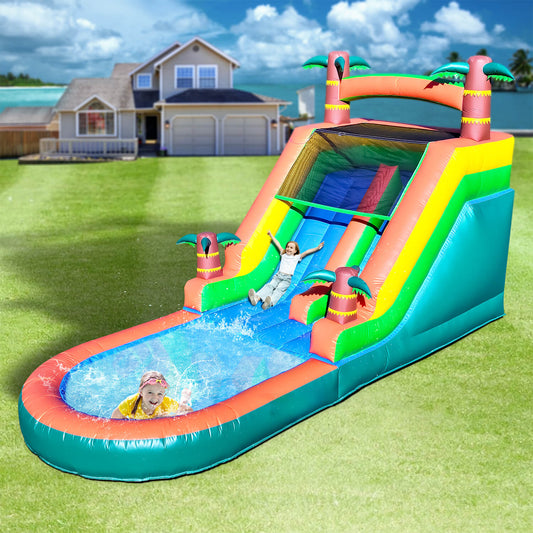 21ft Inflatable Water Slide with Pool Bouncy Slide with Blower for Kids Party Bouncinlife