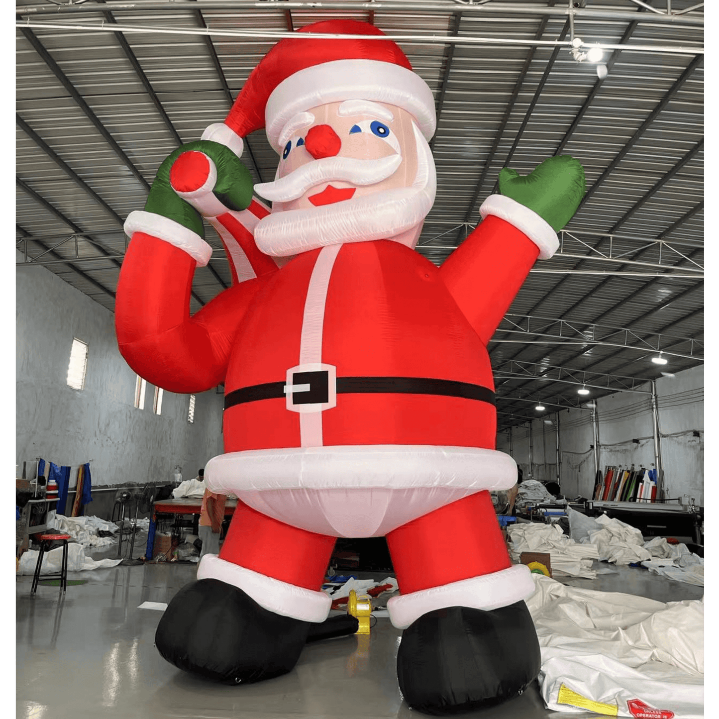 33ft/10m Christmas Inflatable Santa Claus with Blower Flat Gift Bag Giant Christmas Inflatable Santa Bouncinlife