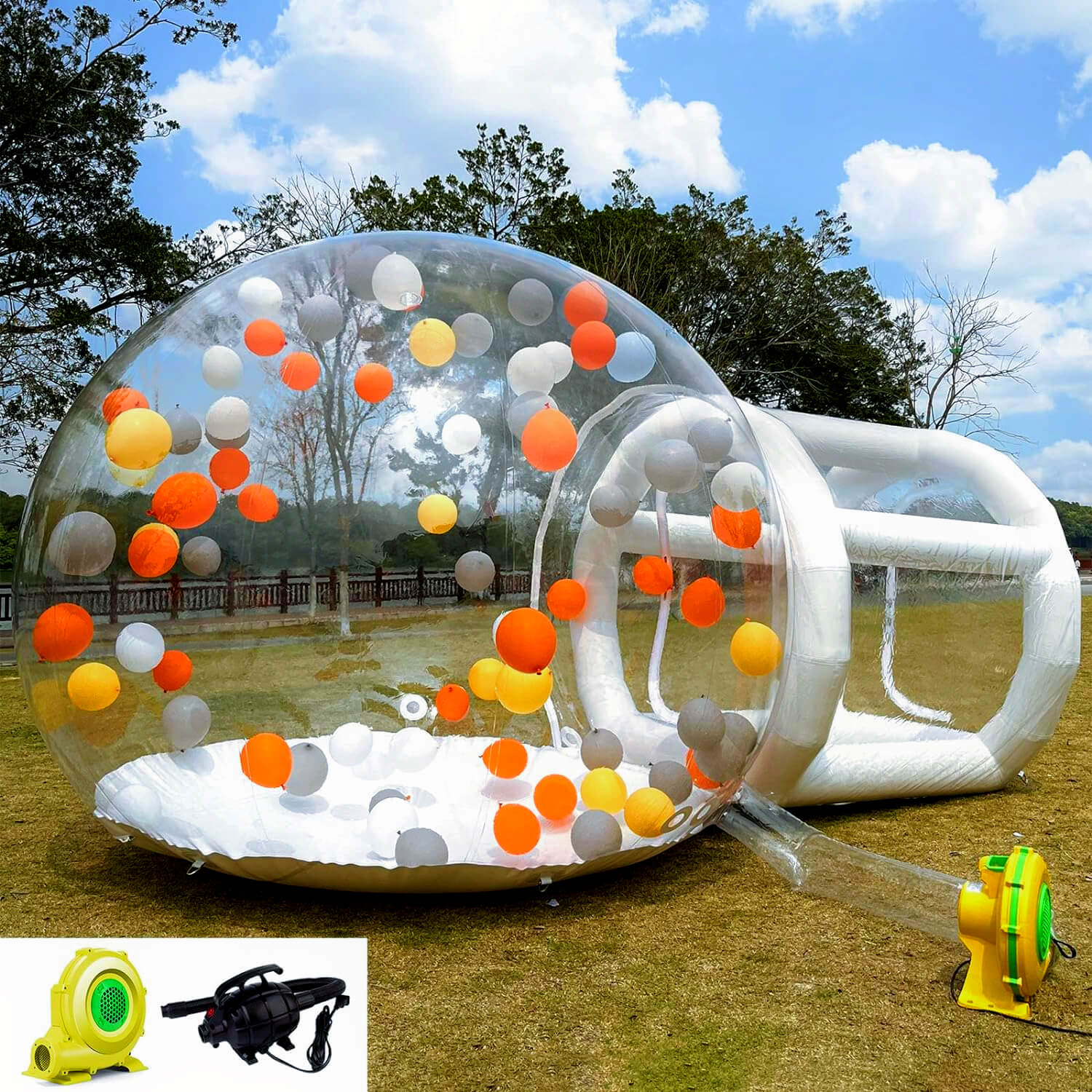 clear bounse bubble dome with blower