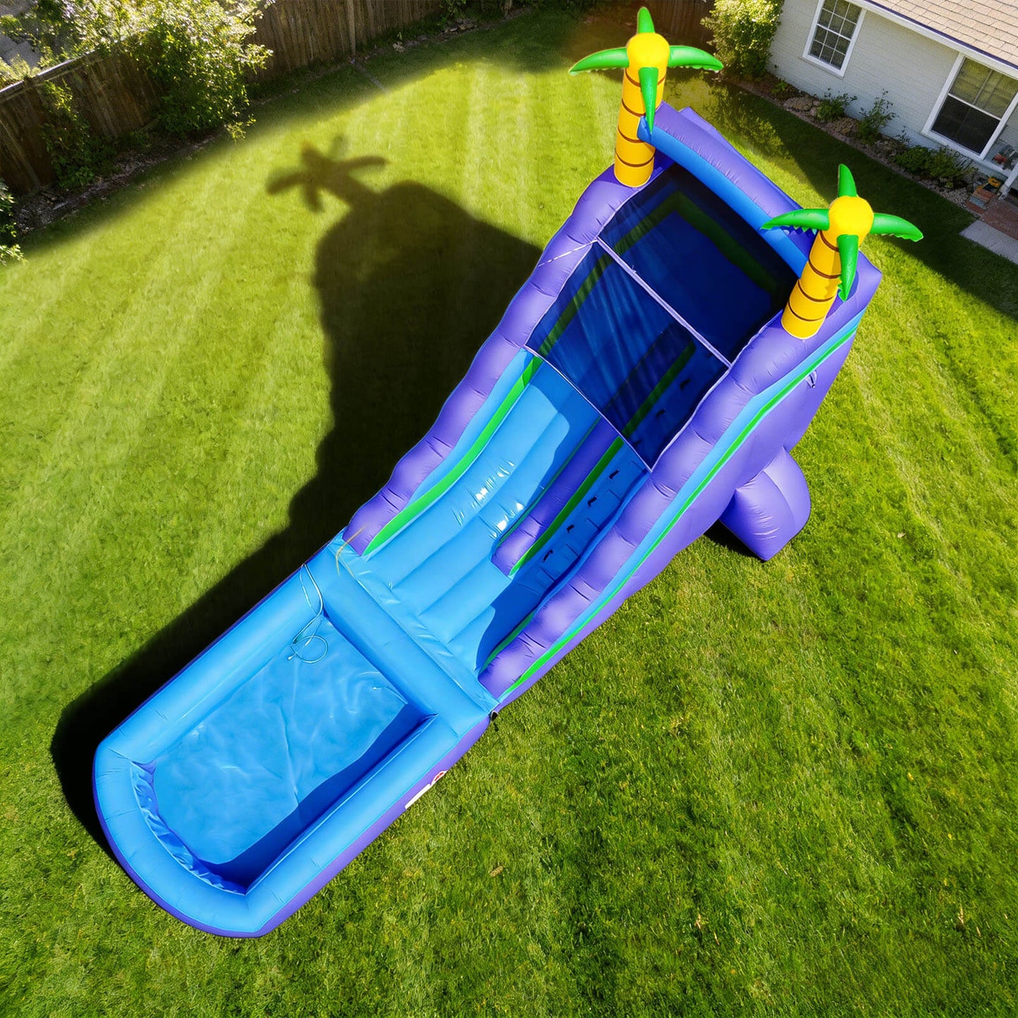 30ft Commercial Palm Water Slide Pool Modular Bouncinlife