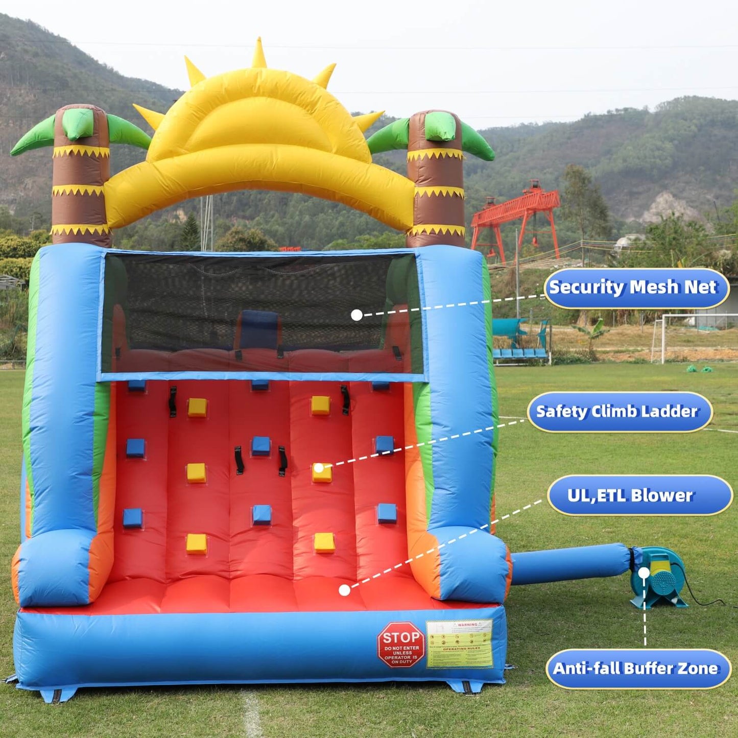 23FT Commercial Dual Water Slide for Kids Adults Heavy Duty Dual Water Slide with Pool Bouncinlife