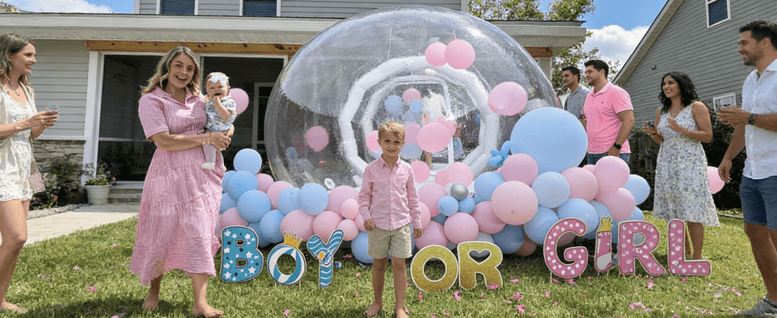 Pop the Question in Style: Your Gender Reveal Inside a Magical Bubble!