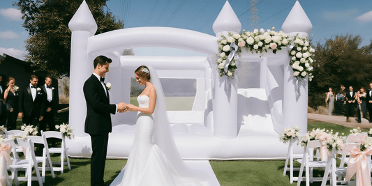 Why a White Inflatable Bounce House is Perfect for Fall Weddings & Holiday Parties