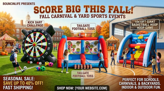 Score Big This Fall: The Ultimate Inflatable Yard & Carnival Games for Schools and Backyards