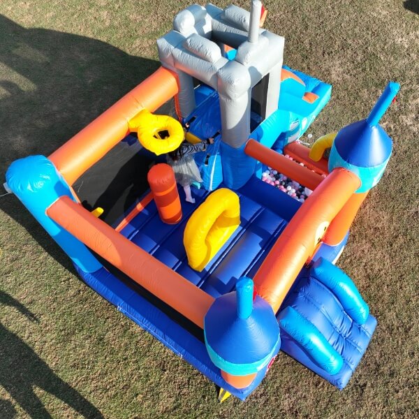 Aerial view of the bounce Castle |bouncinlife