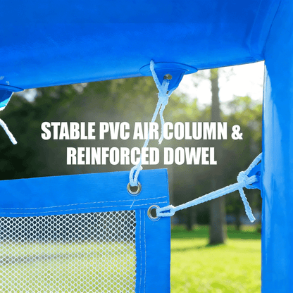 33FT Inflatable Water Volleyball Court Beach Games for Kids Bouncinlife