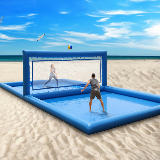 33x17FT Inflatable Water Volleyball Court Beach Games