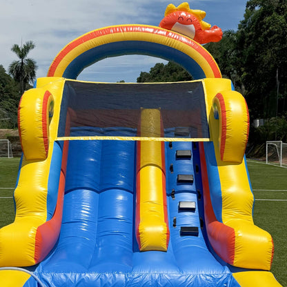 21ft Commercial Rainbow Water Slide Inflatable with Blower Bouncinlife