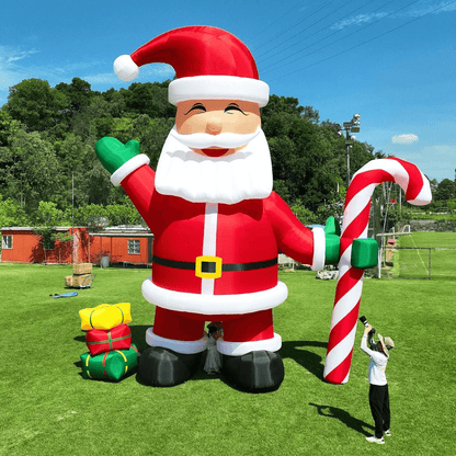 Huge Santa Inflatable Christmas Decoration 20ft/26ft/33ft/40ft Bouncinlife