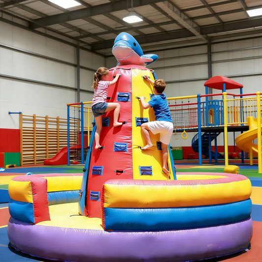 12ft Tall Inflatable Climb and Jump Tower Bouncinlife
