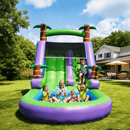 21ft Water Slide Inflatable with Splash Pool 100% PVC for Kids Adults