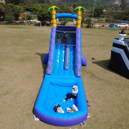 30ft Commercial Palm Water Slide Modular Bouncinlife