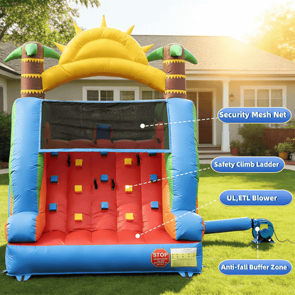 23FT Commercial Dual Water Slide for Kids Adults Heavy Duty Dual Water Slide with Pool Bouncinlife