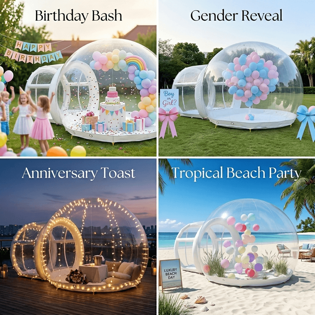 10ft Bubble Balloon House Clear Bounce Bubble Dome with Blower Bouncinlife