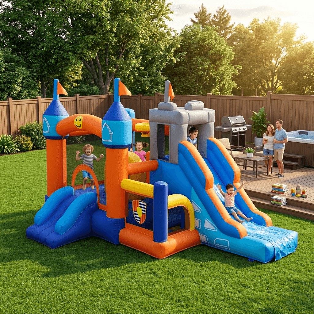 16FT Commercial Bounce House Obstacle Kids1+ Bouncinlife