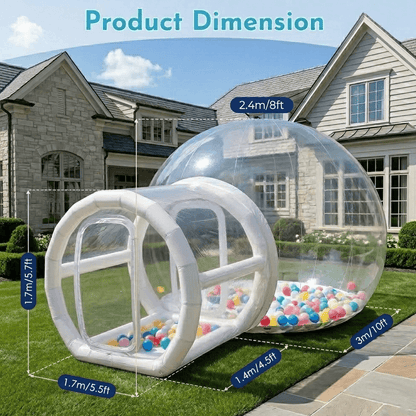 10ft Bubble Balloon House Clear Bounce Bubble Dome with Blower Bouncinlife