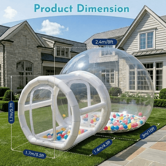 10ft Bubble Balloon House Clear Bounce Bubble Dome with Blower Bouncinlife