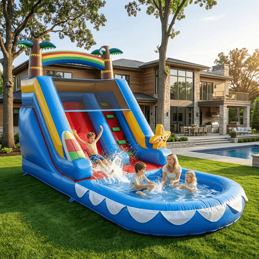 21ft Commercial Inflatable Slide Pool Bouncy Slide with Blower for Kids Bouncinlife