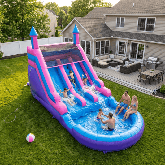 21ft Bounce Castle Water Park Dual Slide Pool Bouncinlife