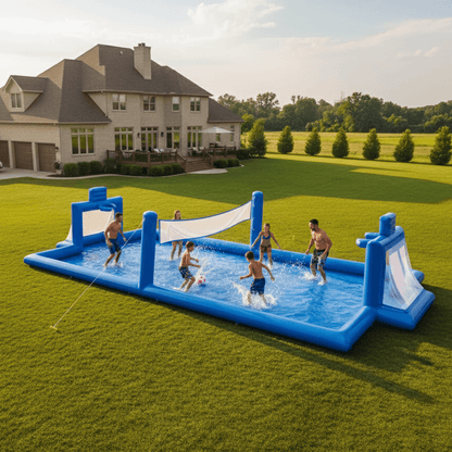 33FT Inflatable Volleyball Court Football Court Soccer with Blower Bouncinlife
