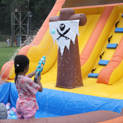 21ft Pirate Commercial Grade Water Slide with Pool for Kids and Adults with Blower