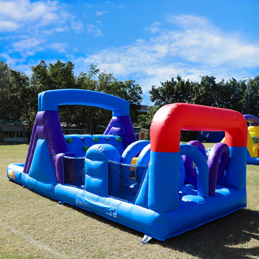 All in 1 Bounce House with Racing Obstacle for Big Kids 22ft Inflatable Play House