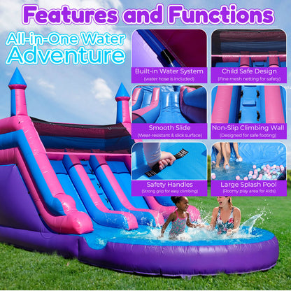 21ft Bounce Castle Water Park Dual Slide Pool Bouncinlife