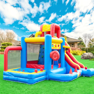 16FT Commercial Grade Bounce House for Kids 3-6 with 1100W Blower Jumping House with Slide