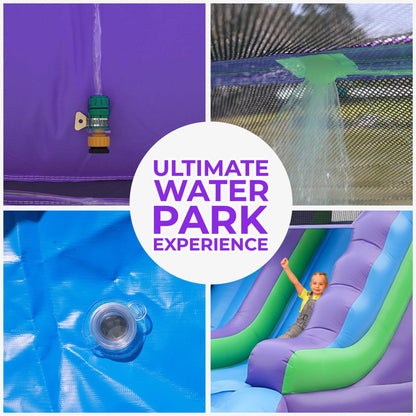 26FT Inflatable Water Slide Giant Pool Bouncinlife