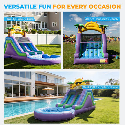 26FT Inflatable Water Slide Giant Pool Bouncinlife
