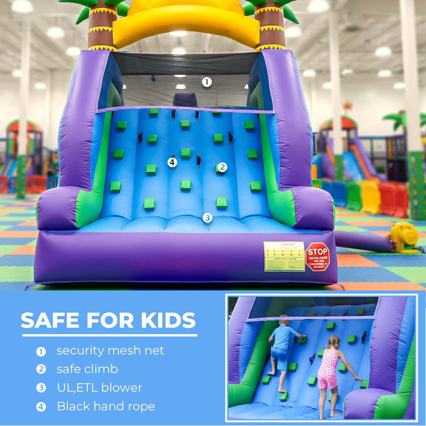 26FT Inflatable Water Slide Giant Pool Bouncinlife