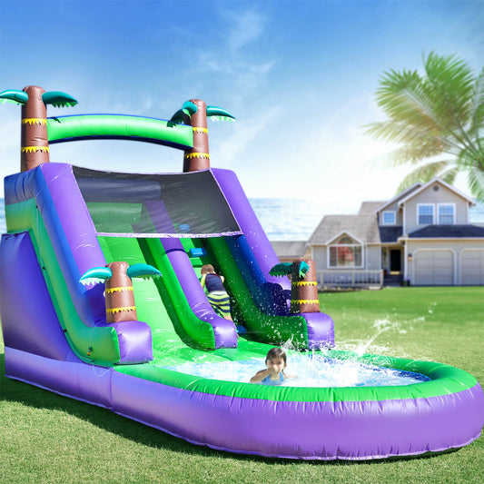 21ft Water Slide Inflatable with Splash Pool 100% PVC for Kids Adults