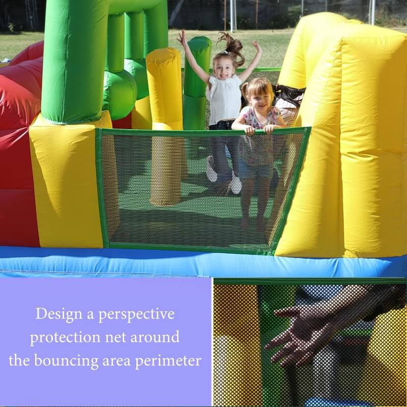 22ft Inflatable Play House Obstacle Course with Blower for Kids Bouncinlife