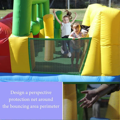 22ft Inflatable Play House Obstacle Course with Blower for Kids Bouncinlife