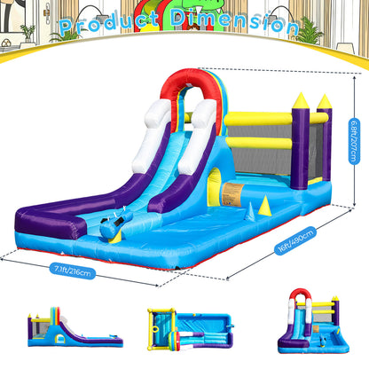 16ft Inflatable Bounce House with Water Slide Splash Pool Bouncinlife
