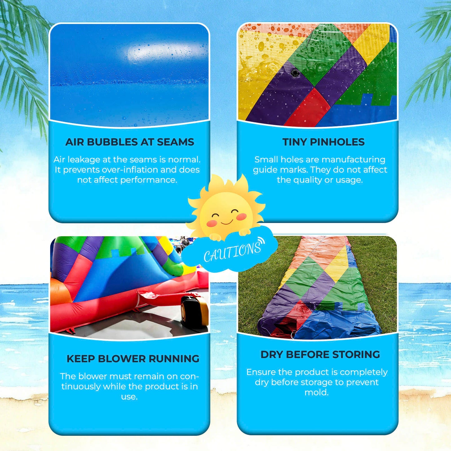 26.5FT Heavy Duty Commercial Inflatable Water Slide For Adults & Kids - Block Theme Bouncinlife