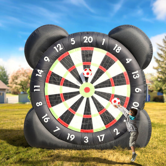 Bouncinlife ultimate 10' Soccer Dart Board Inflatable Toss Game Bouncinlife