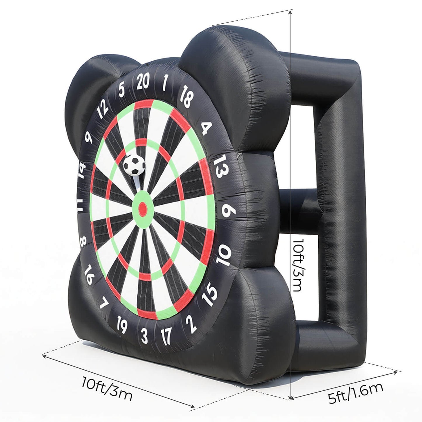 Bouncinlife ultimate 10' Soccer Dart Board Inflatable Toss Game Bouncinlife
