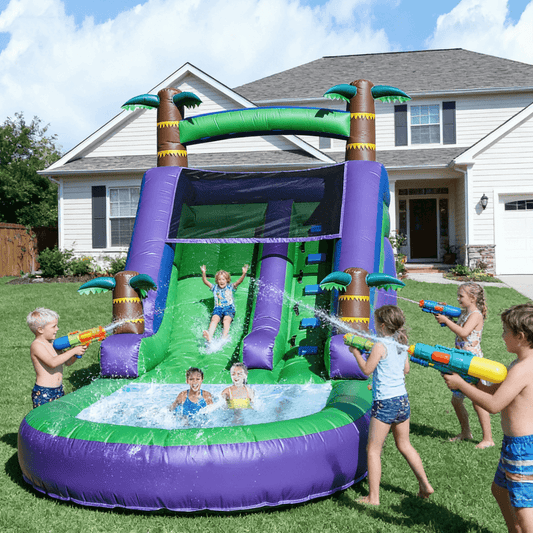 21ft Water Slide Inflatable with Splash Pool 100% PVC for Kids Adults Bouncinlife